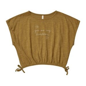 Rylee and Cru Sunshine Cropped Cinch Tee nwt 4/5t